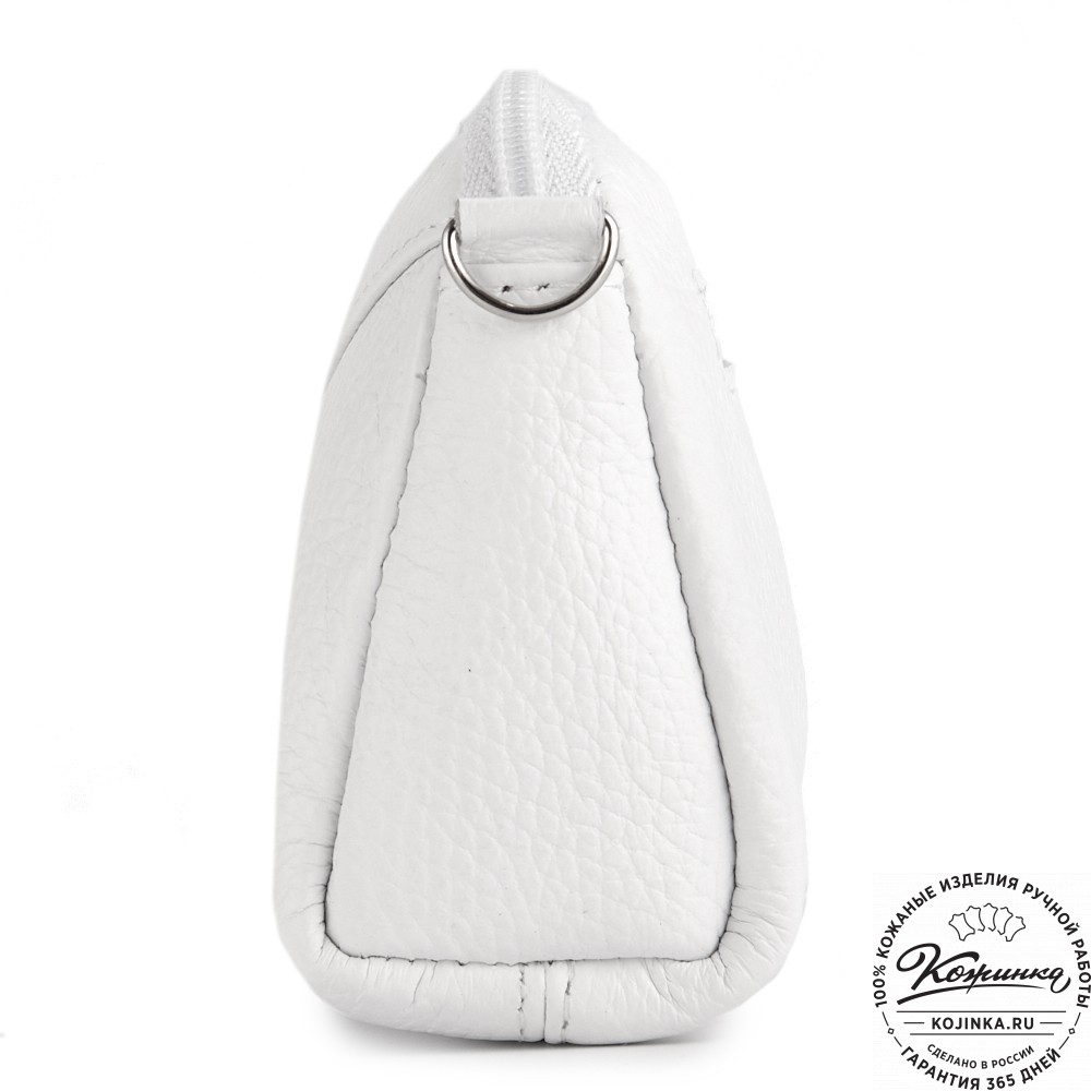 Кожаный клатч "Марта" (белый)